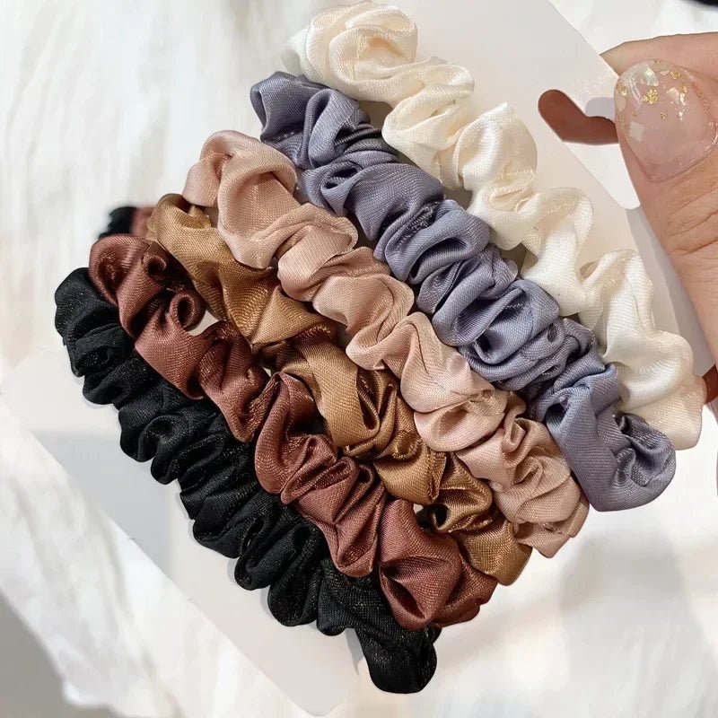 6/12 PCS Elegant women's headband, rubber band, elastic band, softer than silk hair | Satin headband | - PratSN