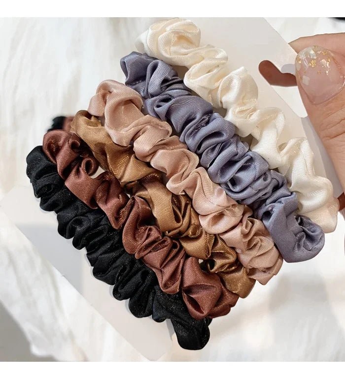 6/12 PCS Elegant women's headband, rubber band, elastic band, softer than silk hair | Satin headband | - PratSN