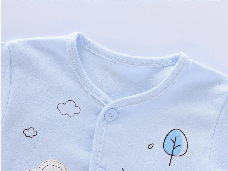 7Piece Spring Newborn Baby Stuff Toddler Clothes Cartoon Cute Cotton T-shirt+Pants+Hats Infant Boys Girls Clothing Set BC316 - PratSN