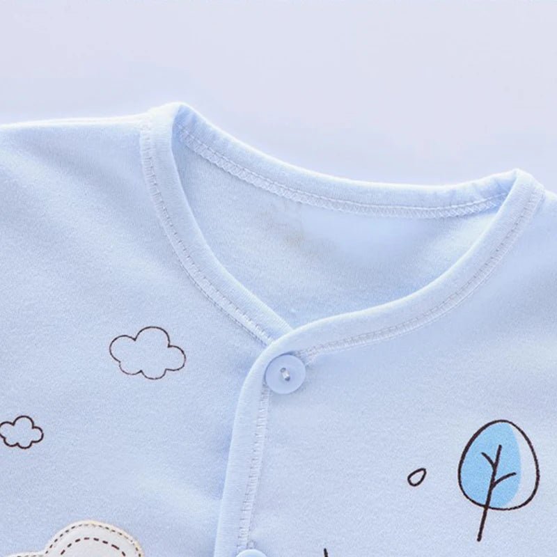 7Piece Spring Newborn Baby Stuff Toddler Clothes Cartoon Cute Cotton T-shirt+Pants+Hats Infant Boys Girls Clothing Set BC316 - PratSN