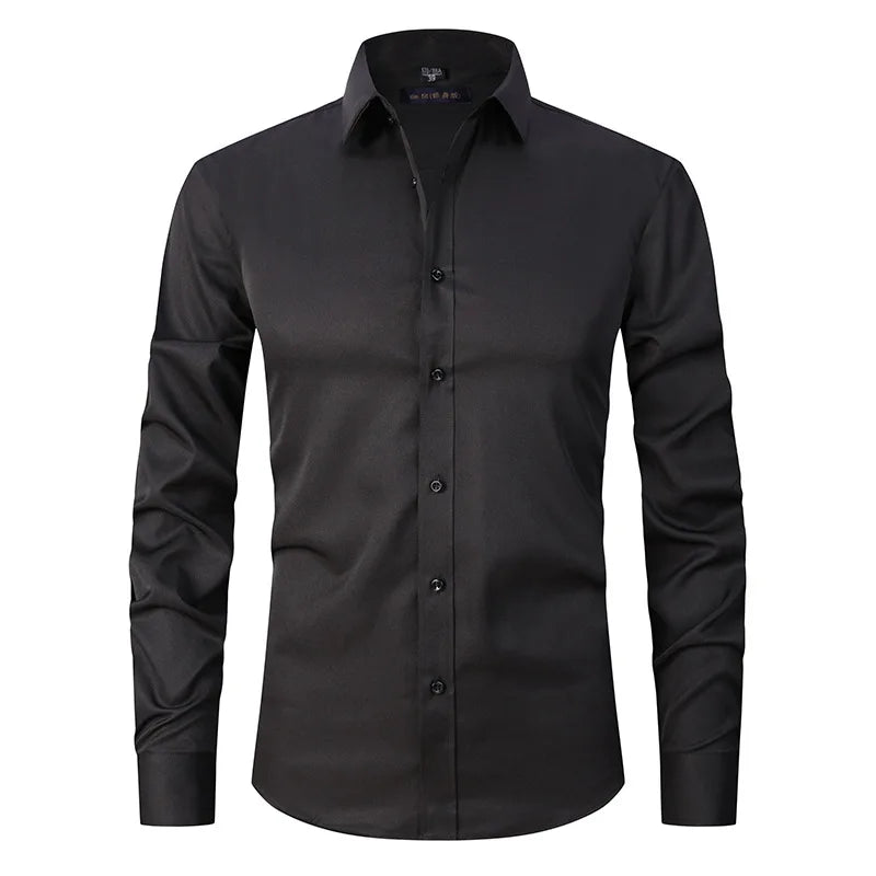 8J 2025 New Men's Four sided Elastic Shirt for Casual and Comfortable Men's Shirt SY207 - PratSN