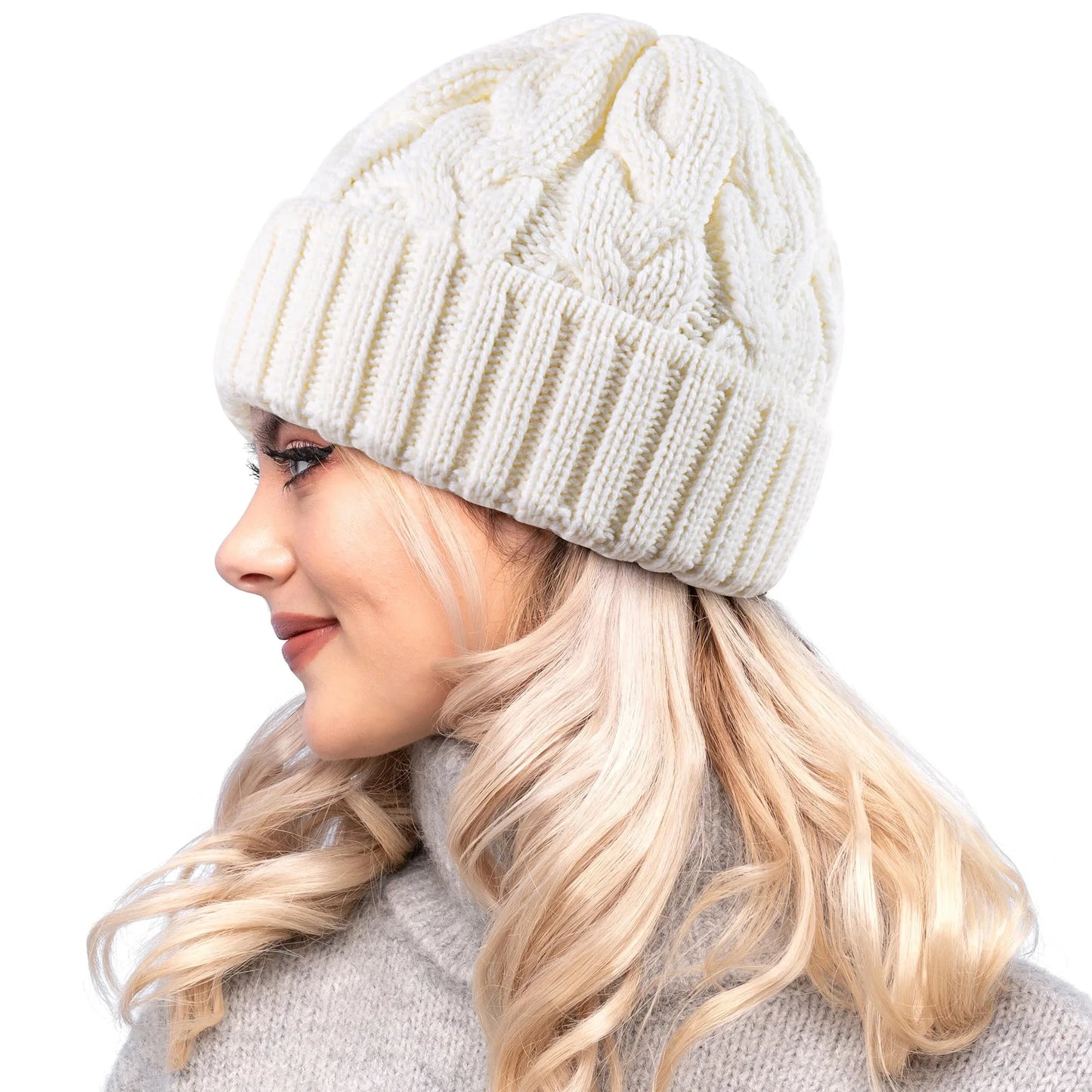 Women Hat 2025 Autumn Handmade Female Warm Cap Knitted Beanie Girl Hats  Thick Stretchy Hats