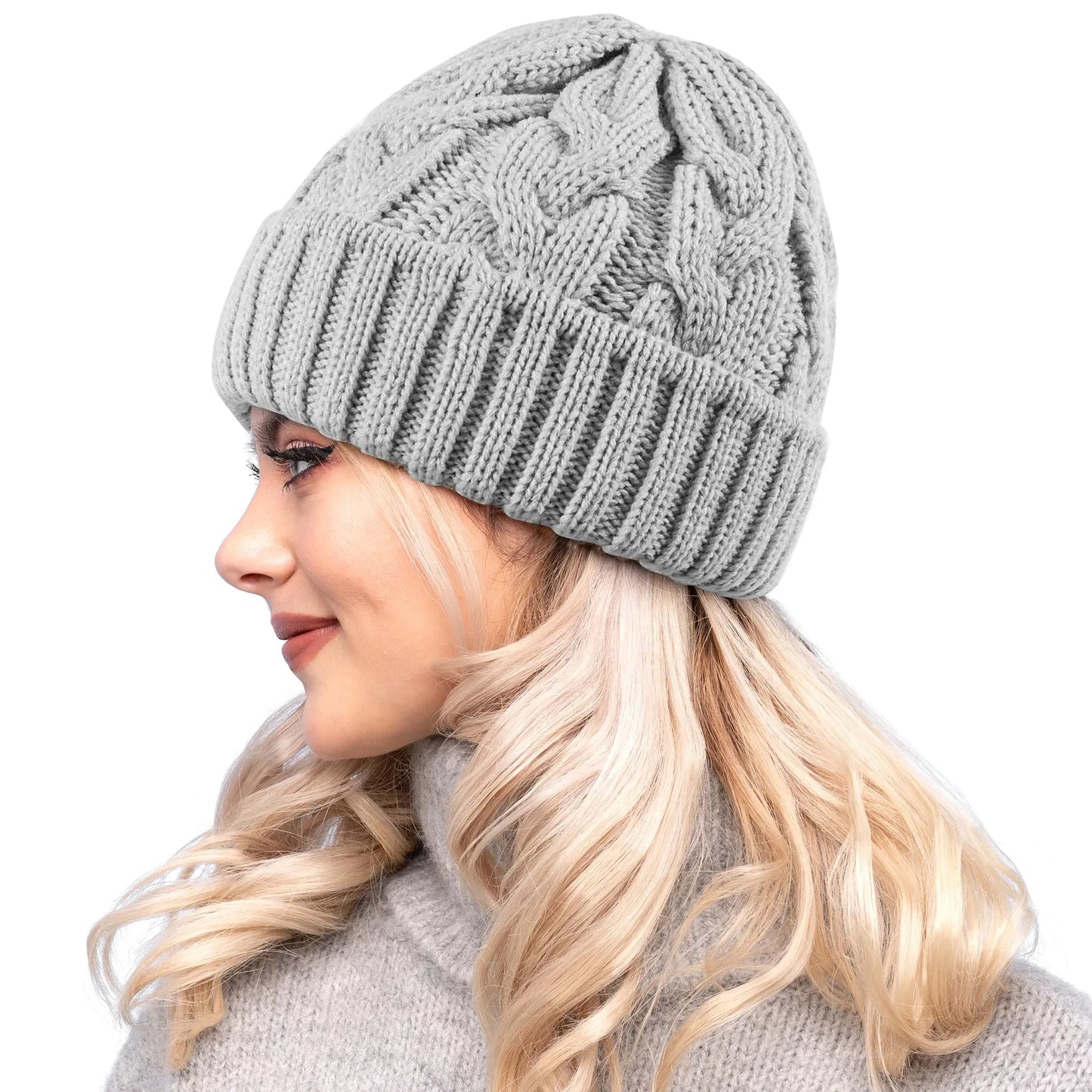 Women Hat 2025 Autumn Handmade Female Warm Cap Knitted Beanie Girl Hats  Thick Stretchy Hats