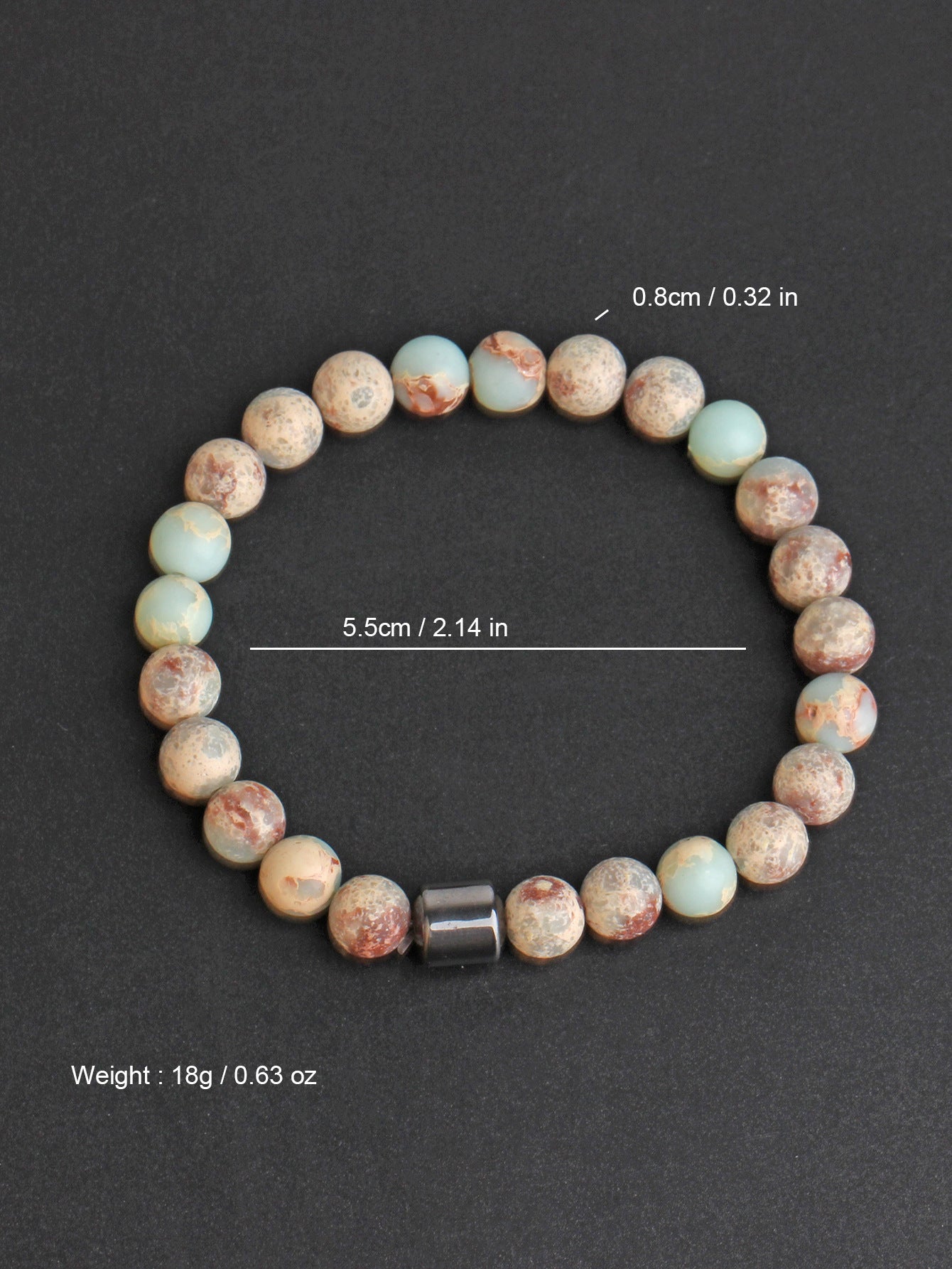 A couple of Black Stone Tiger Eye Bead Bracelets - PratSN