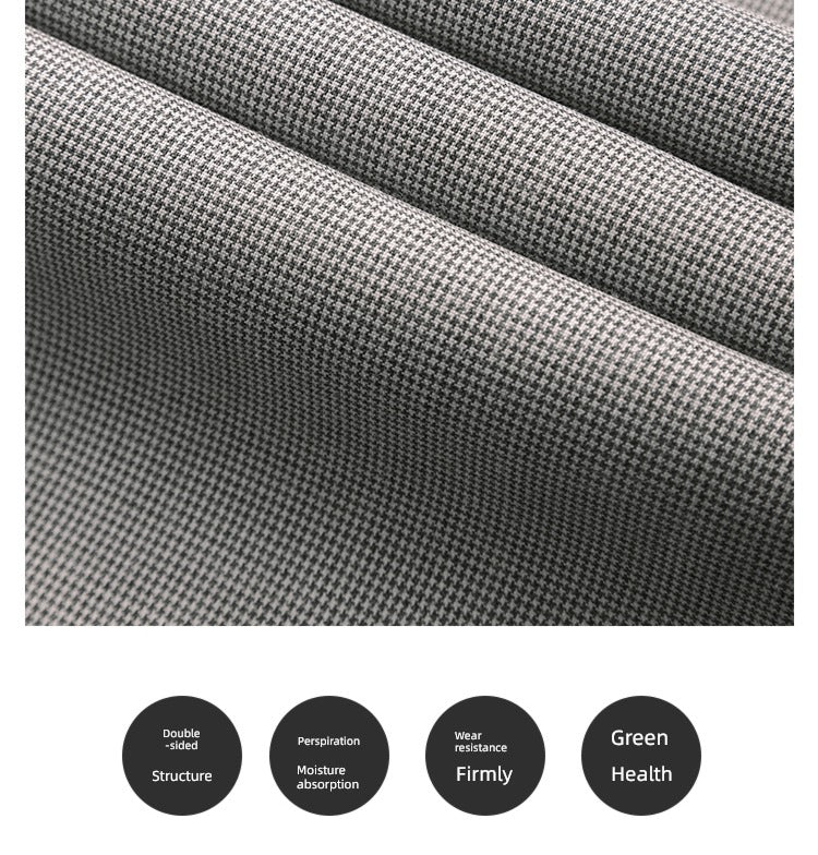 Accessible Luxury Quality Houndstooth Slim - Fit Business Drape Pants for Men - PratSN