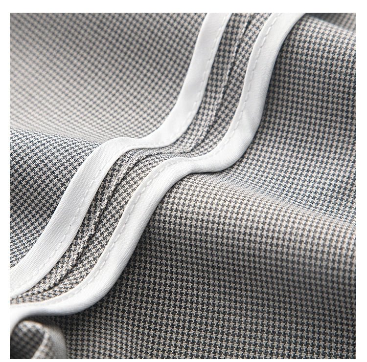 Accessible Luxury Quality Houndstooth Slim - Fit Business Drape Pants for Men - PratSN