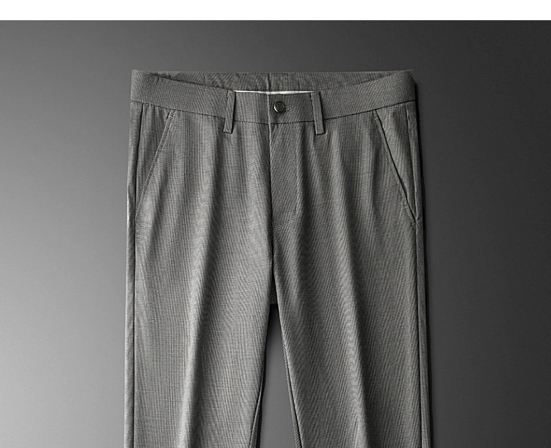 Accessible Luxury Quality Houndstooth Slim - Fit Business Drape Pants for Men - PratSN