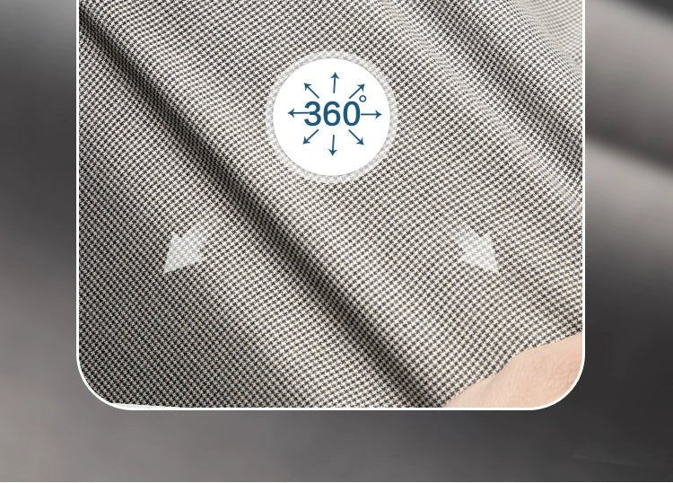 Accessible Luxury Quality Houndstooth Slim - Fit Business Drape Pants for Men - PratSN