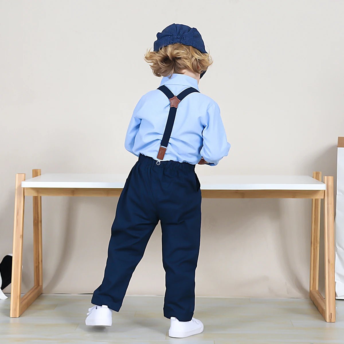 Adorable Toddler Boy Outfits Elegant Baby Wedding Formal Suit Kids Winter Gentleman Clothing Set Church Easter Birthday Parties - PratSN