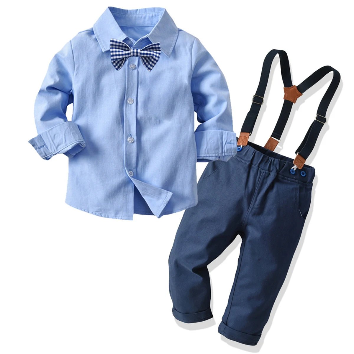 Adorable Toddler Boy Outfits Elegant Baby Wedding Formal Suit Kids Winter Gentleman Clothing Set Church Easter Birthday Parties - PratSN