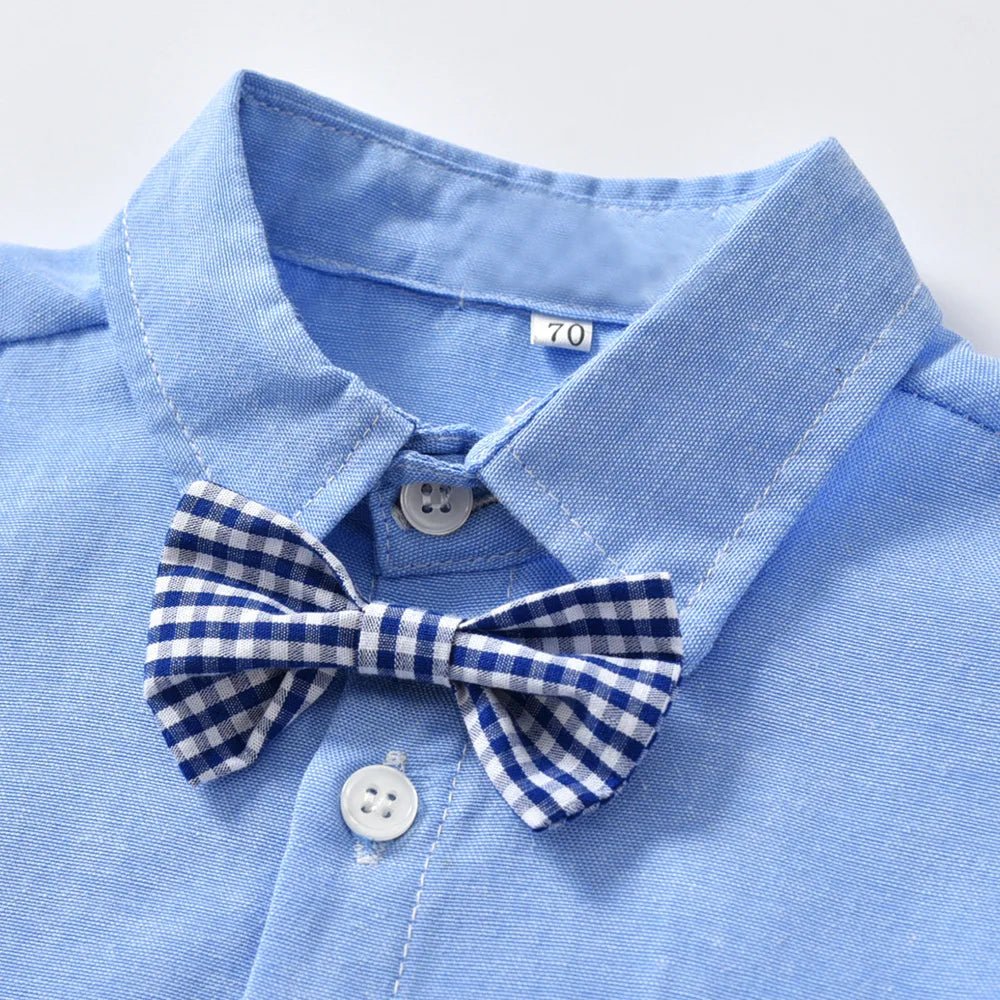 Adorable Toddler Boy Outfits Elegant Baby Wedding Formal Suit Kids Winter Gentleman Clothing Set Church Easter Birthday Parties - PratSN
