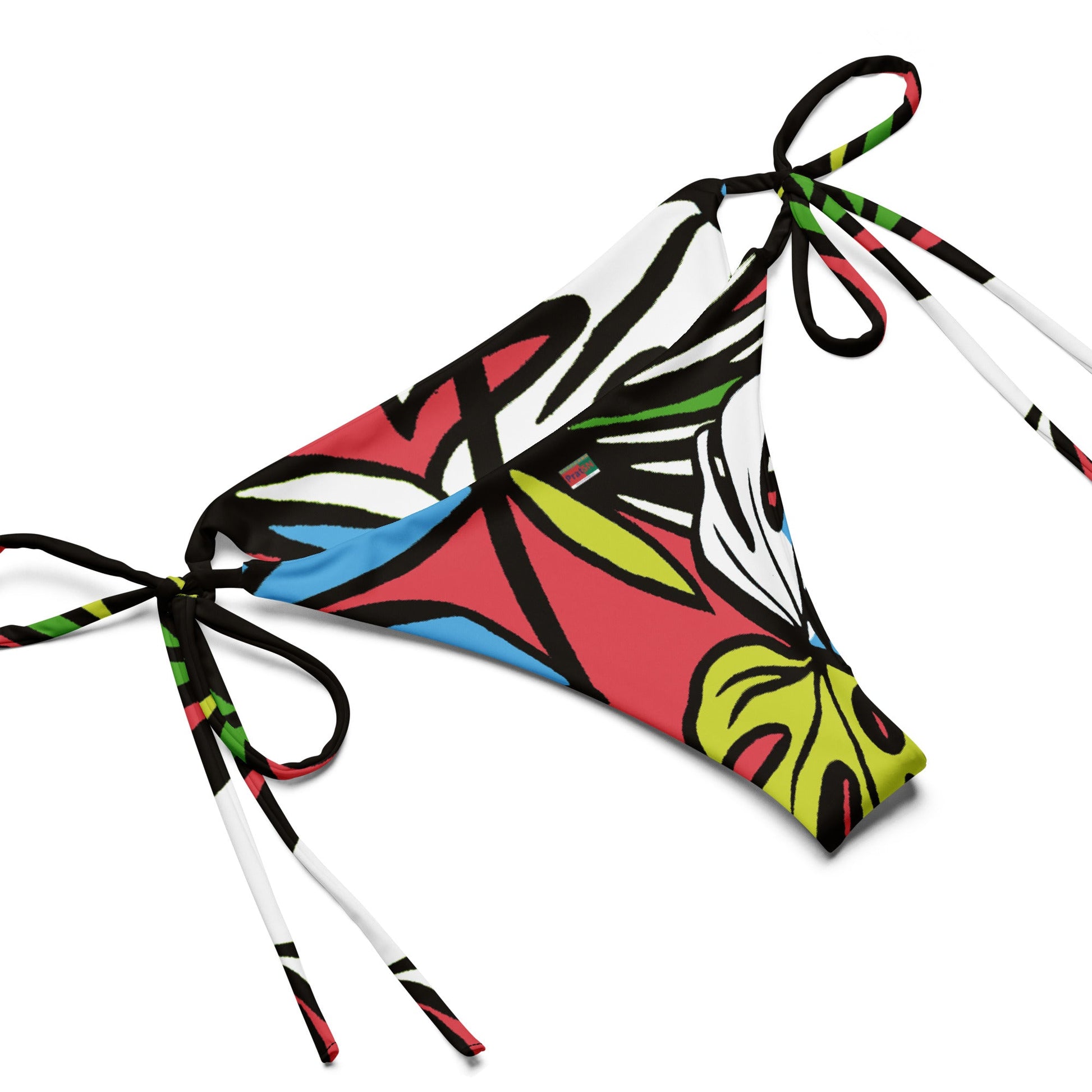All - over print recycled string bikini, bathing suits, Swimming Suits. Women's Swimwear - PratSN