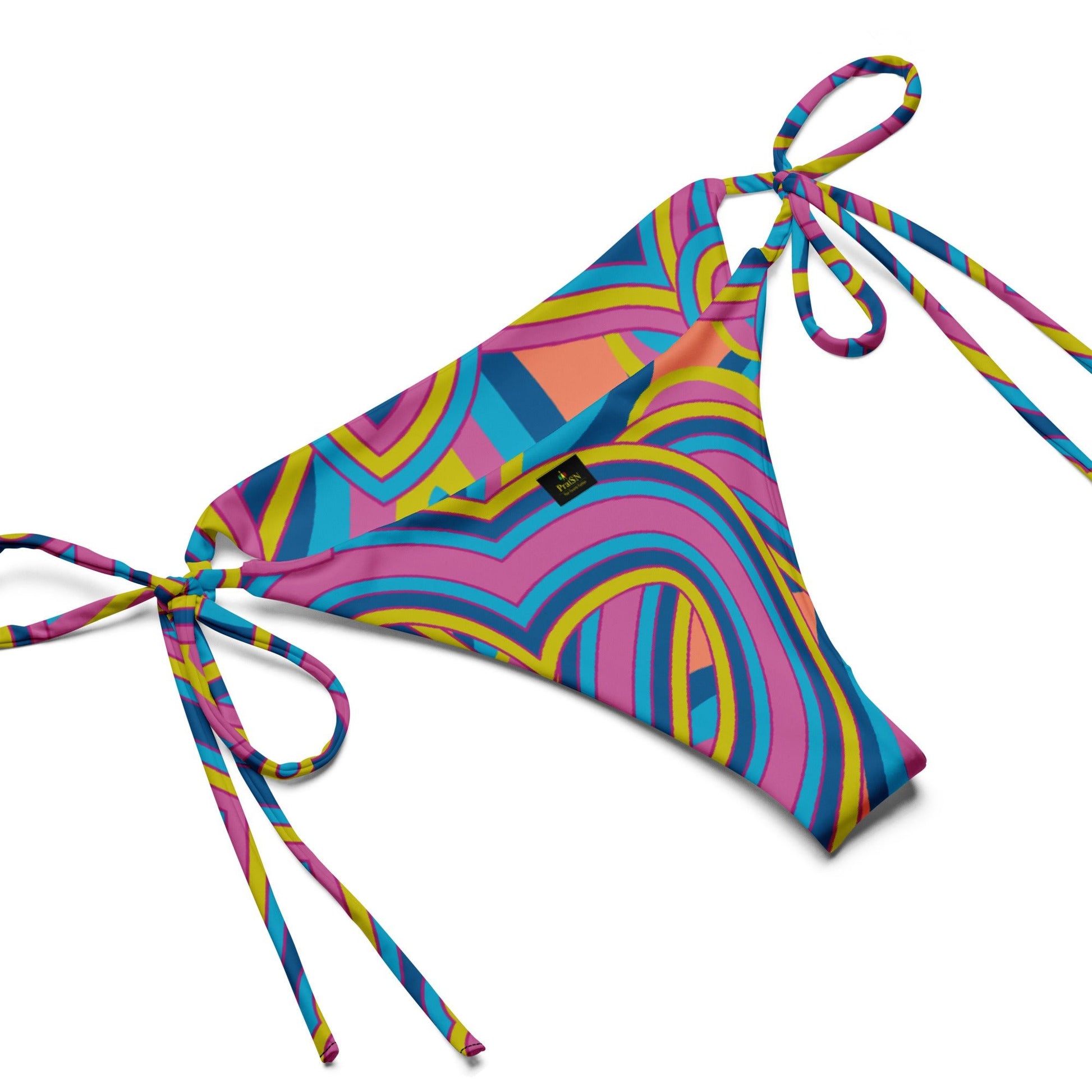 All - over print recycled string bikini, bathing suits, Swimming Suits. Women's Swimwear - PratSN