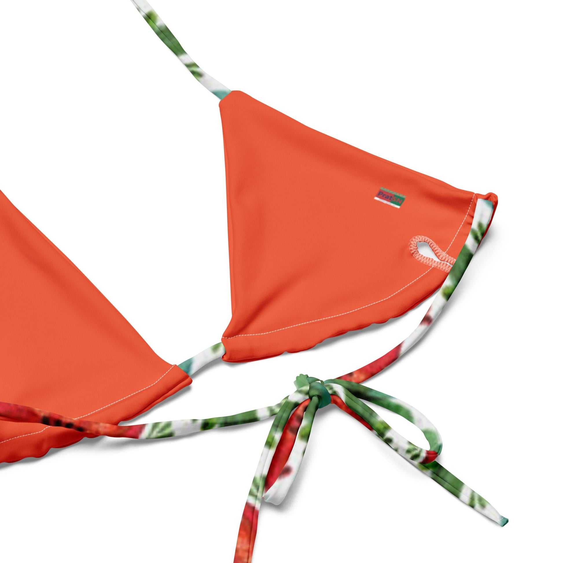 All - over print recycled string bikini. Floral Bikini - PratSN
