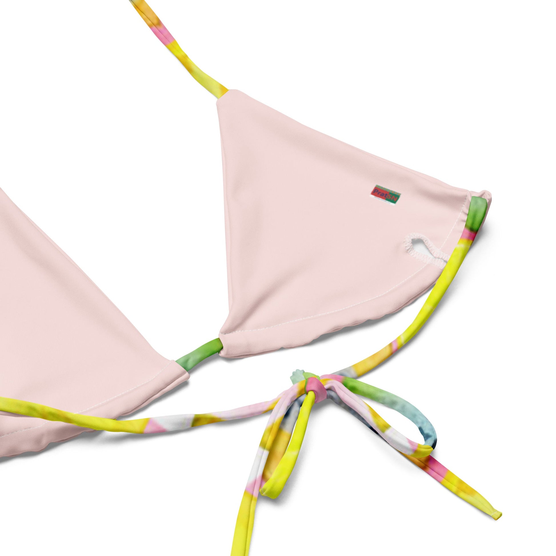 All - over print recycled string bikini, Kiwi pattern, fruit print bikini - PratSN