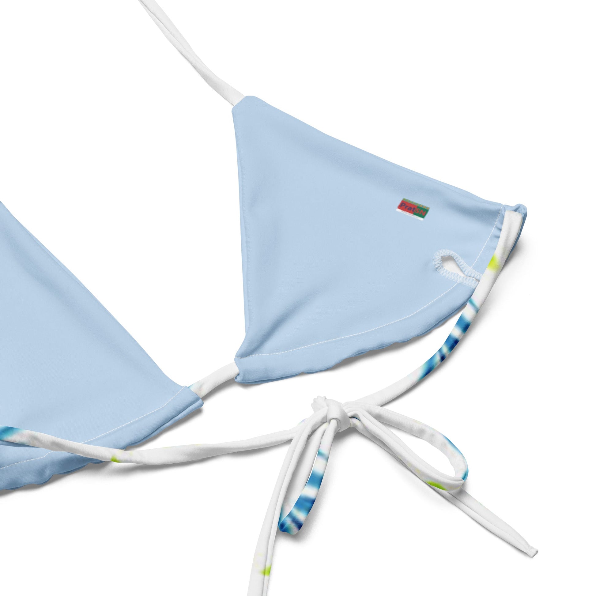 All - over print recycled string bikini, Swimming Suits. Women's outfit - PratSN