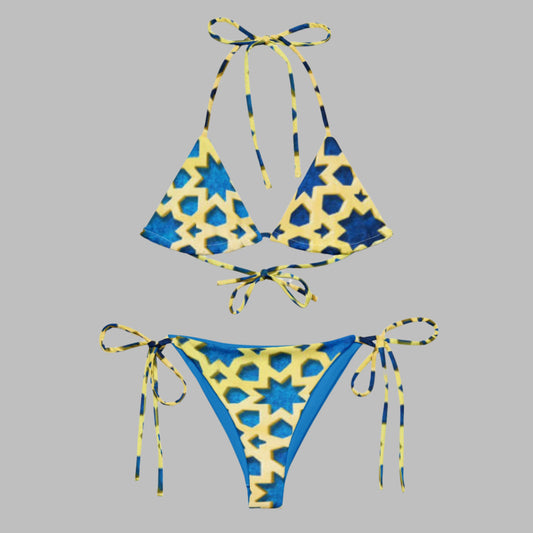 All - over print recycled string bikini, Swimsuits, Bathing Suits & Swimwear for Women - PratSN