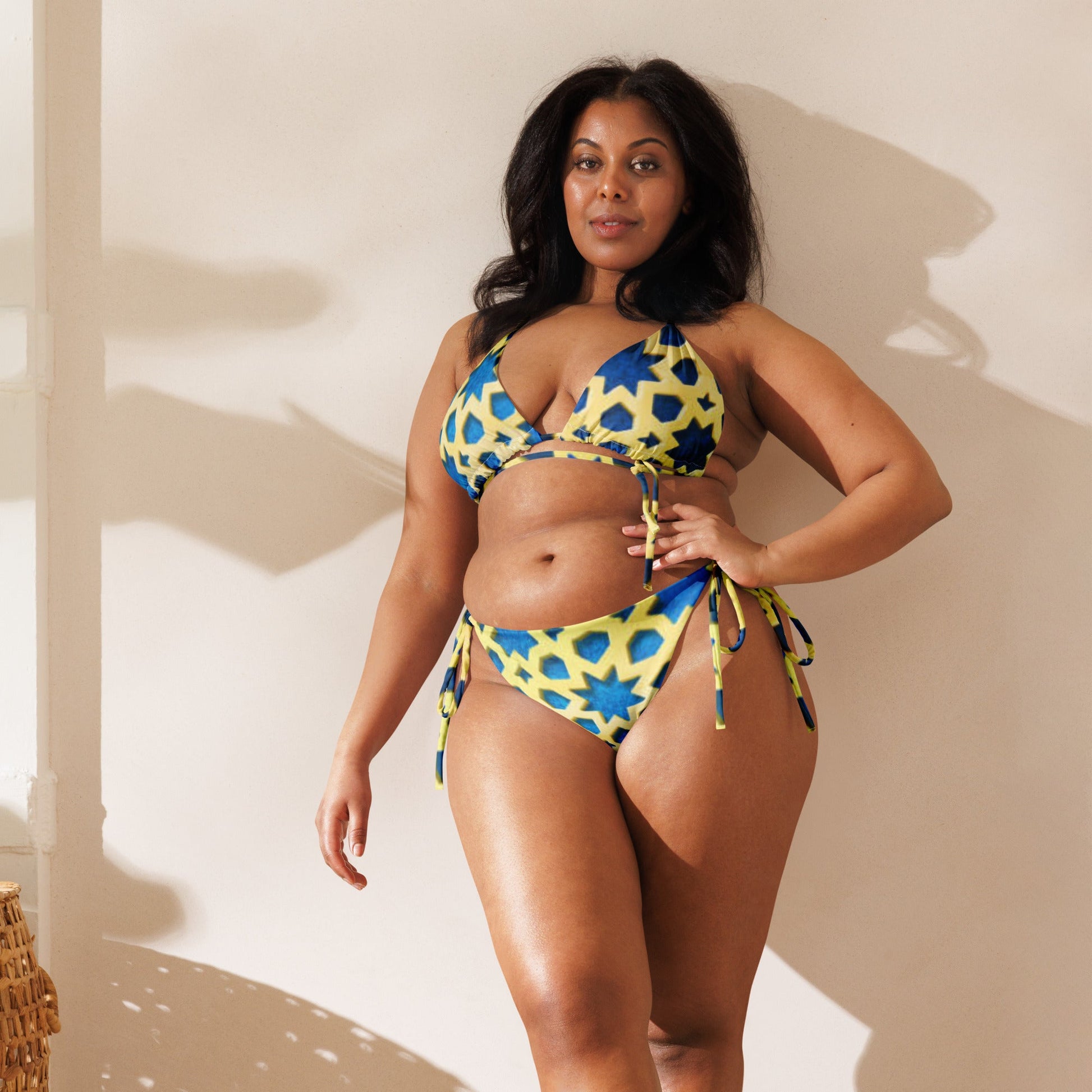 All - over print recycled string bikini, Swimsuits, Bathing Suits & Swimwear for Women - PratSN
