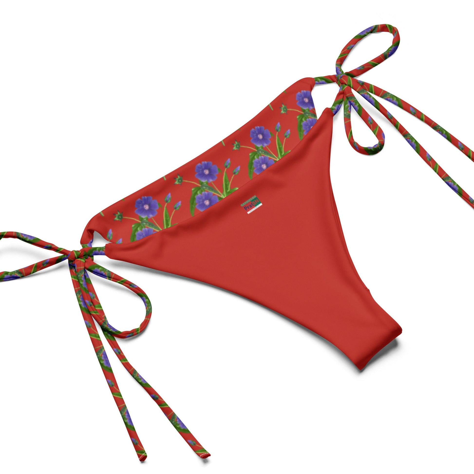 All - over print Women's string bikini, Harley Davidson Purple Flower Swimsuit, Swimwear, Cute Summer Bikini - PratSN