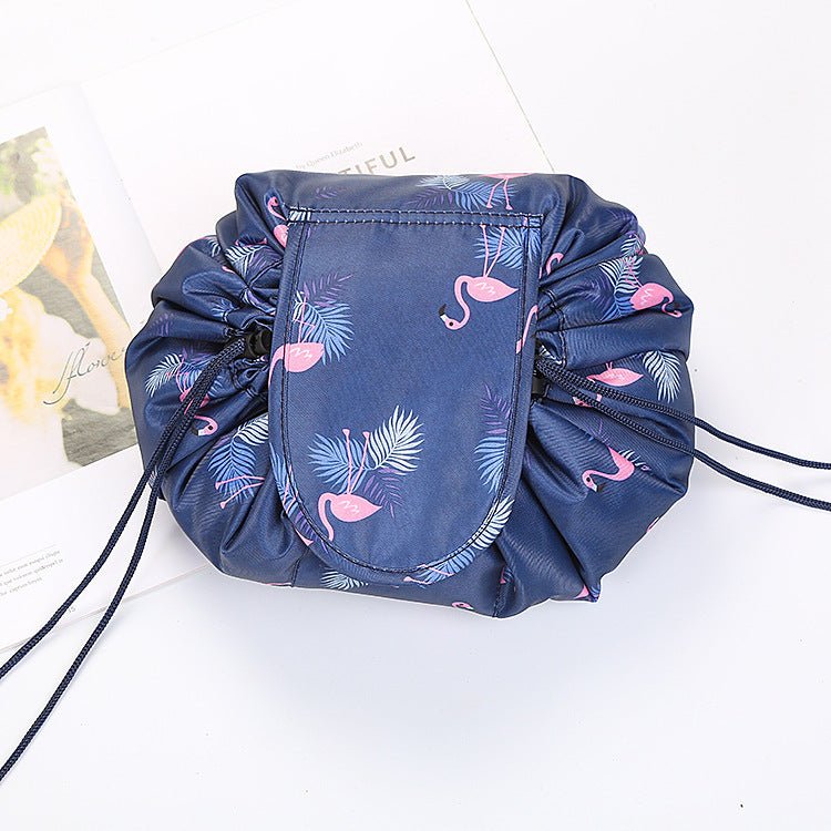 Animal Printing Large Capacity Drawstring Lazy Cosmetic Storage Bag - PratSN