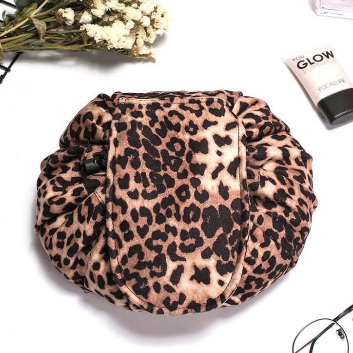 Animal Printing Large Capacity Drawstring Lazy Cosmetic Storage Bag - PratSN