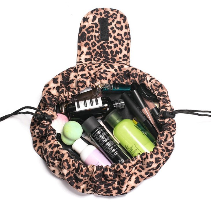 Animal Printing Large Capacity Drawstring Lazy Cosmetic Storage Bag - PratSN