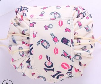 Animal Printing Large Capacity Drawstring Lazy Cosmetic Storage Bag - PratSN