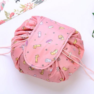 Animal Printing Large Capacity Drawstring Lazy Cosmetic Storage Bag - PratSN
