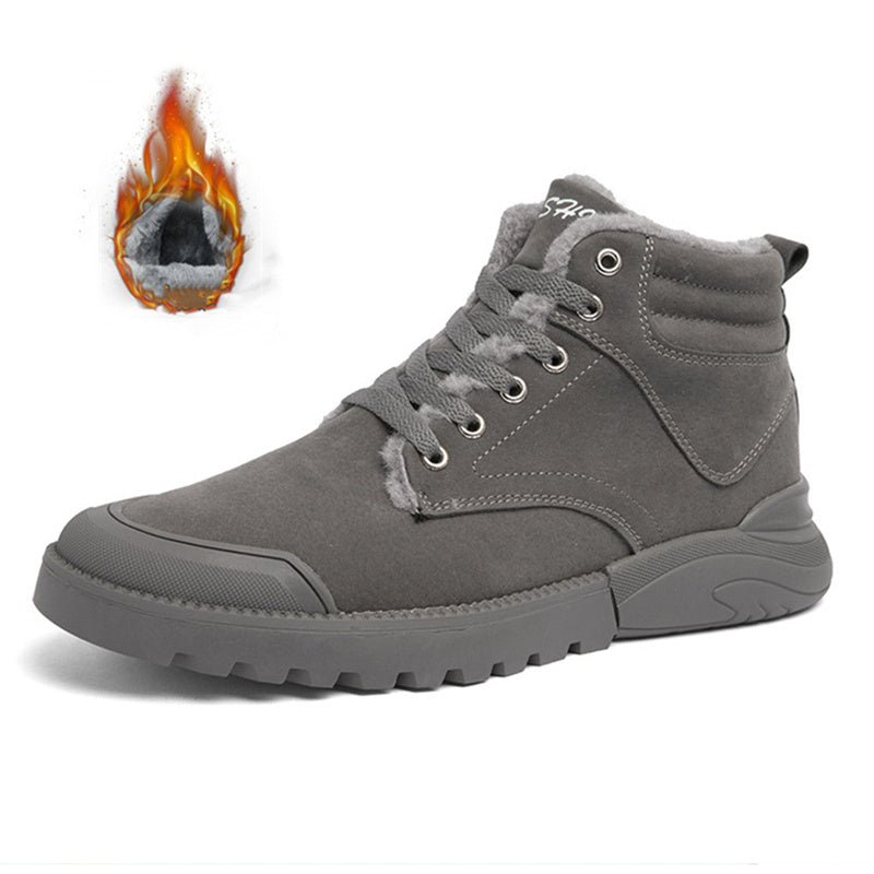 Ankle Boots Men Winter Warm Plush Shoes - PratSN