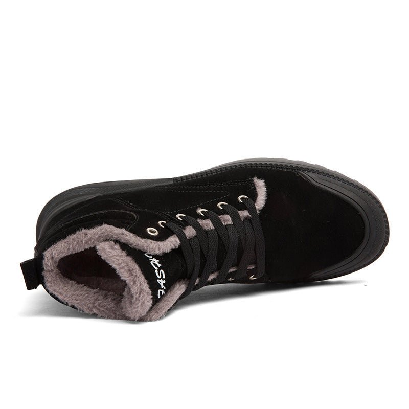 Ankle Boots Men Winter Warm Plush Shoes - PratSN