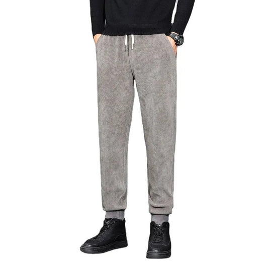 Autumn and Winter High Quality New Korean Commuter Casual Fashion Business Men Corduroy Pants - PratSN