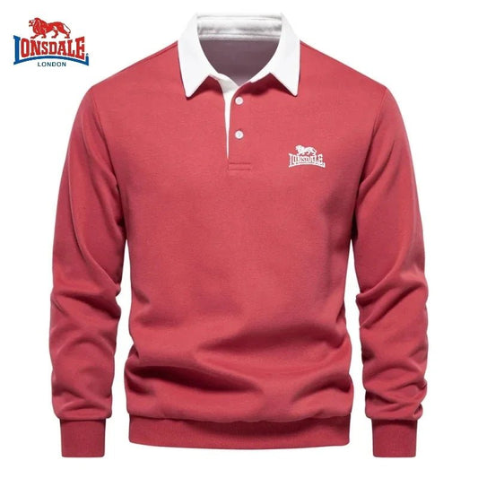Autumn and winter men's embroidery brand pure cotton long sleeved polo shirt new fashion casual multifunctional jacket top - PratSN