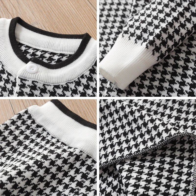 Autumn Fashion Girls Fashion Knitted 2 Pieces Sets Simplicity Sweater Coat Skirt Girls Boutique Outfits Baby Girl Winter Clothes - PratSN