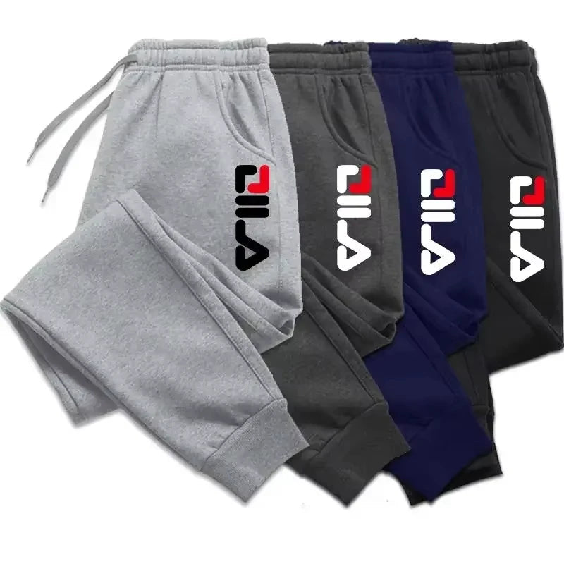 Autumn Winter Men's Joggers Drawstring Casual Pants Fleece Sweatpants Workout Running Gym Fitness Sports Trousers WK007 - PratSN