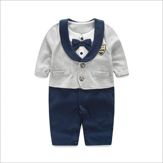 Baby Boy Jumpsuit Spring And Autumn Gentleman Baby Clothes Long - Sleeved - PratSN