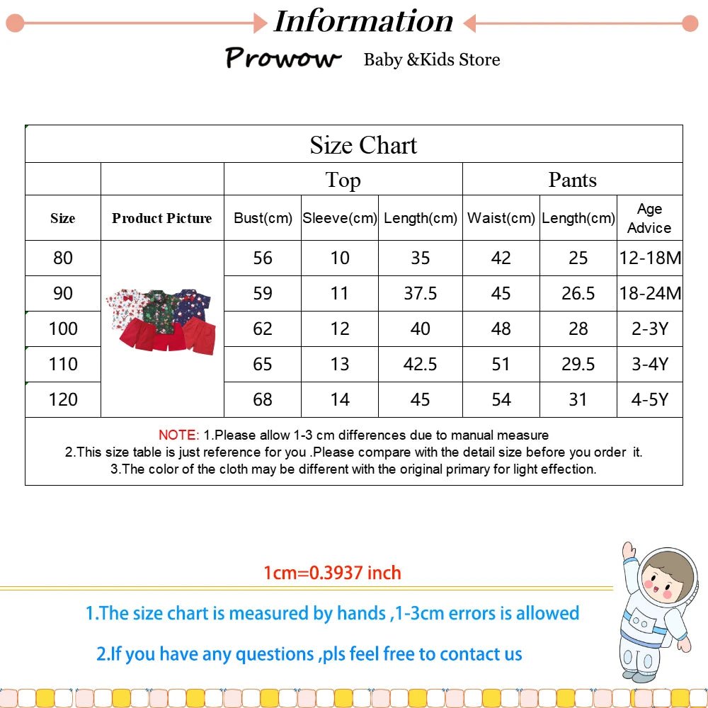 Baby Boys Christmas Outfits For Kids Summer Santa Claus Print Necktie Shorts and Red Shorts 2pcs New Year - PratSN