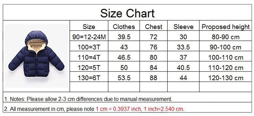 Baby Children Coats Winter Thick Jackets For Boys Warm Plush Thicken Outerwear For Girls Fur Hooded Jacket Kids Clothes Snowsuit - PratSN