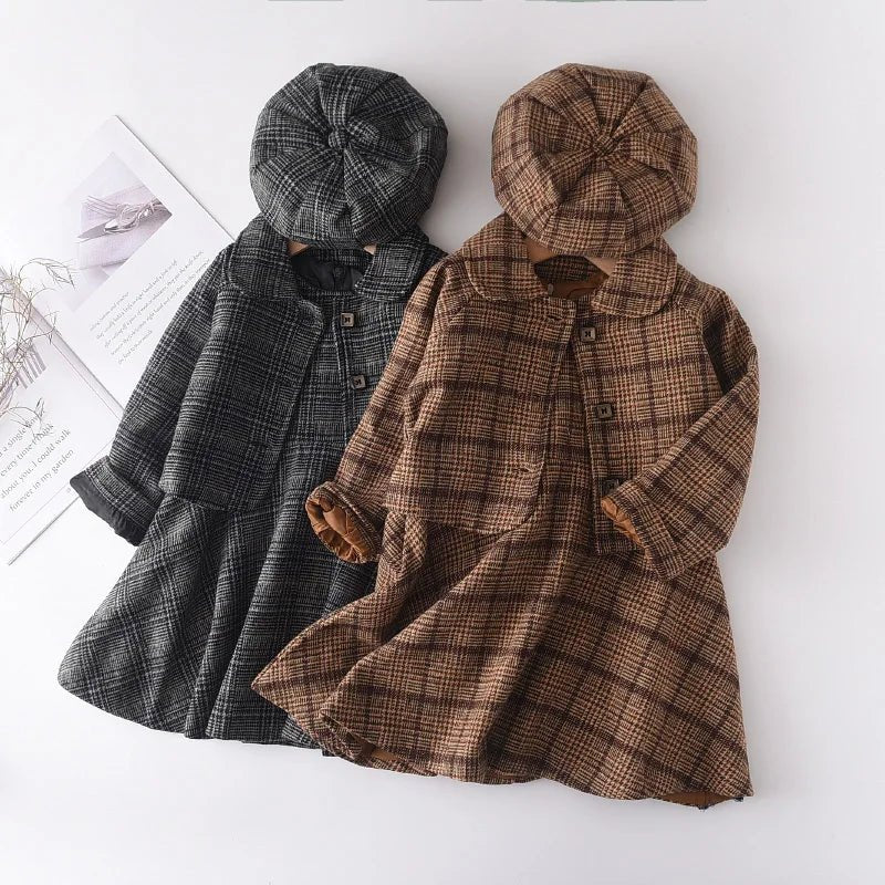 Bear Leader Fashion Kids Girls Princess 2pcs Clothes Set Autumn Winter Children Coat Outwear+Skirts Vintage Outfits Suit 2 - 12Y - PratSN