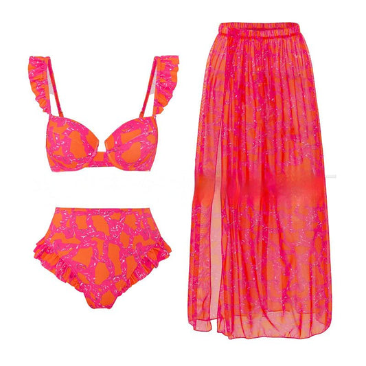 Bikini Three Piece Swimsuit Women's Slimming - PratSN