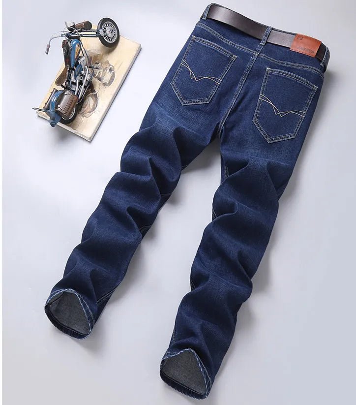 Blue Men's Stretch Jeans, Black Denim Trousers, Fashion Slim Casual Pants Asian Size 28 - 40 - PratSN