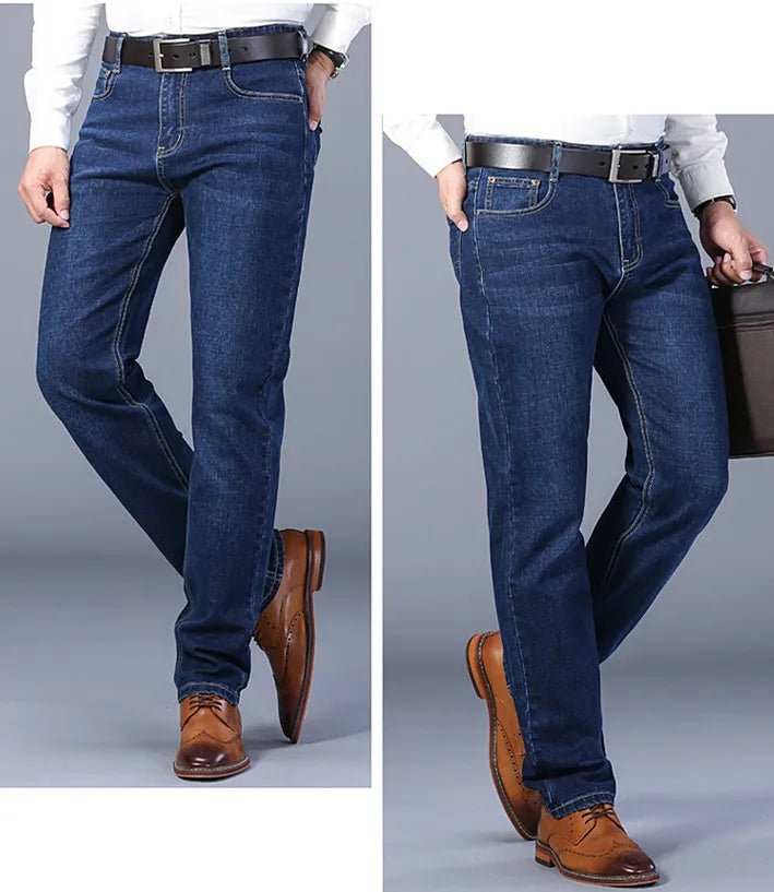 Blue Men's Stretch Jeans, Black Denim Trousers, Fashion Slim Casual Pants Asian Size 28 - 40 - PratSN