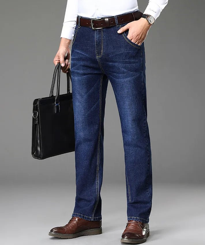 Blue Men's Stretch Jeans, Black Denim Trousers, Fashion Slim Casual Pants Asian Size 28 - 40 - PratSN