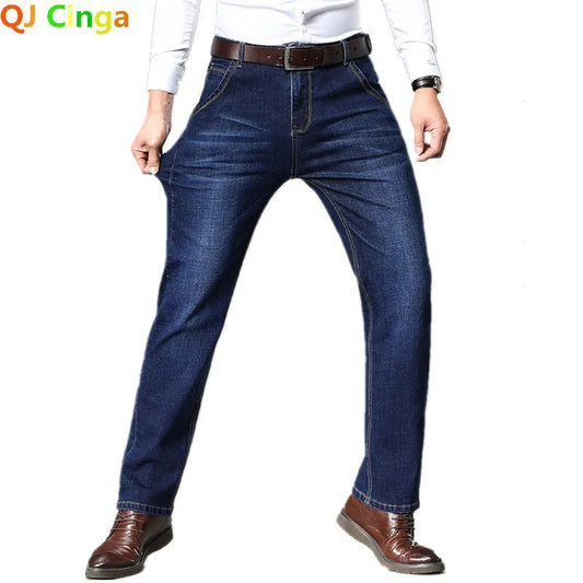 Blue Men's Stretch Jeans, Black Denim Trousers, Fashion Slim Casual Pants Asian Size 28 - 40 - PratSN