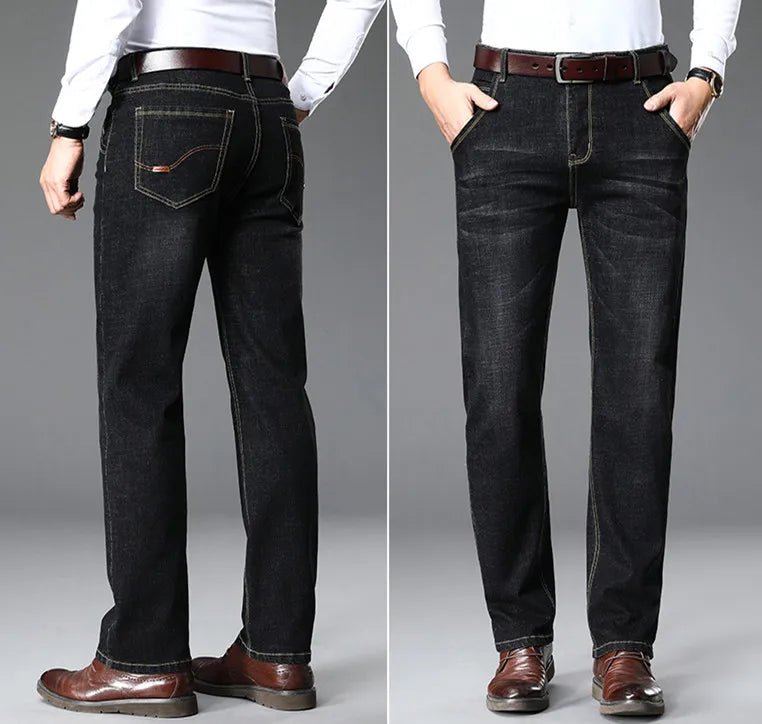 Blue Men's Stretch Jeans, Black Denim Trousers, Fashion Slim Casual Pants Asian Size 28 - 40 - PratSN