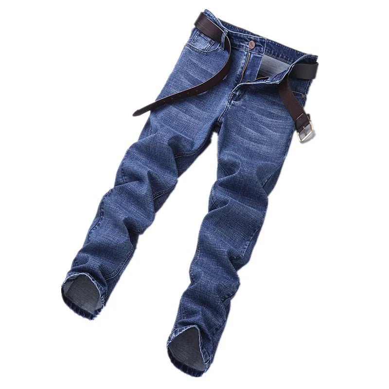 Blue Men's Stretch Jeans, Black Denim Trousers, Fashion Slim Casual Pants Asian Size 28 - 40 - PratSN