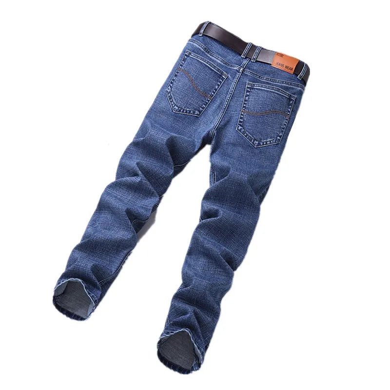 Blue Men's Stretch Jeans, Black Denim Trousers, Fashion Slim Casual Pants Asian Size 28 - 40 - PratSN