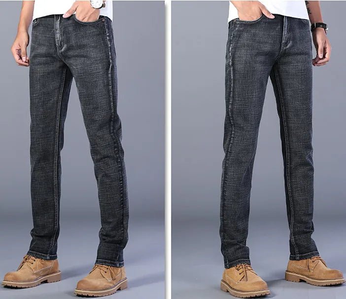 Blue Men's Stretch Jeans, Black Denim Trousers, Fashion Slim Casual Pants Asian Size 28 - 40 - PratSN