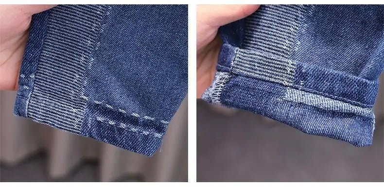 Boy's denim suit Spring and autumn new children fashion foreign style coat boy handsome fried street suit 1 2 3 7 12 15 Y - PratSN