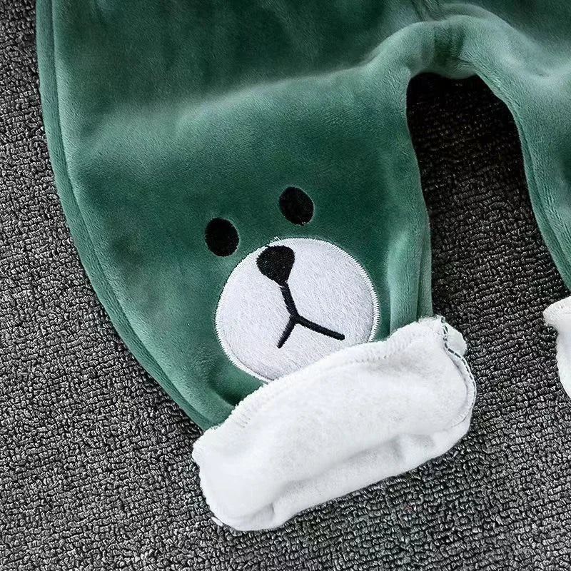 Boys Girls Padded Sets New Autumn Winter Children's Suits Kids Hooded Jackets +Pants 3Pcs Outfits Baby Spring Cartoon Clothing - PratSN
