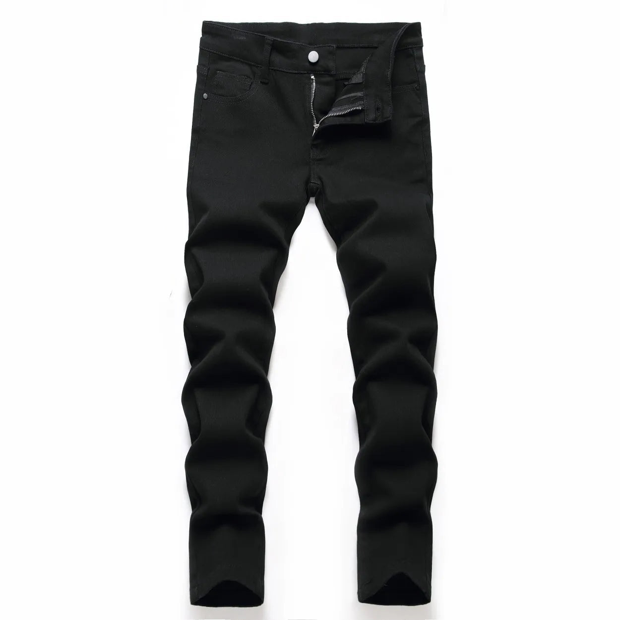 Boys' Light Blue Retro Straight - leg Ripped Jeans Children Washed Distressed Stretch Denim Trousers Big Kids Casual Pants 5 - 16y - PratSN